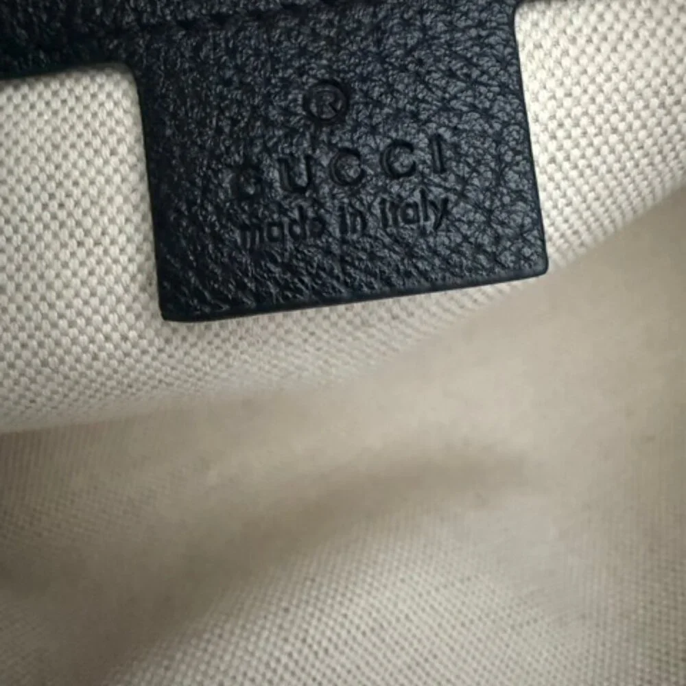 Gucci Ophidia Navy Blue Velour Tote - Picture 9 of 13
